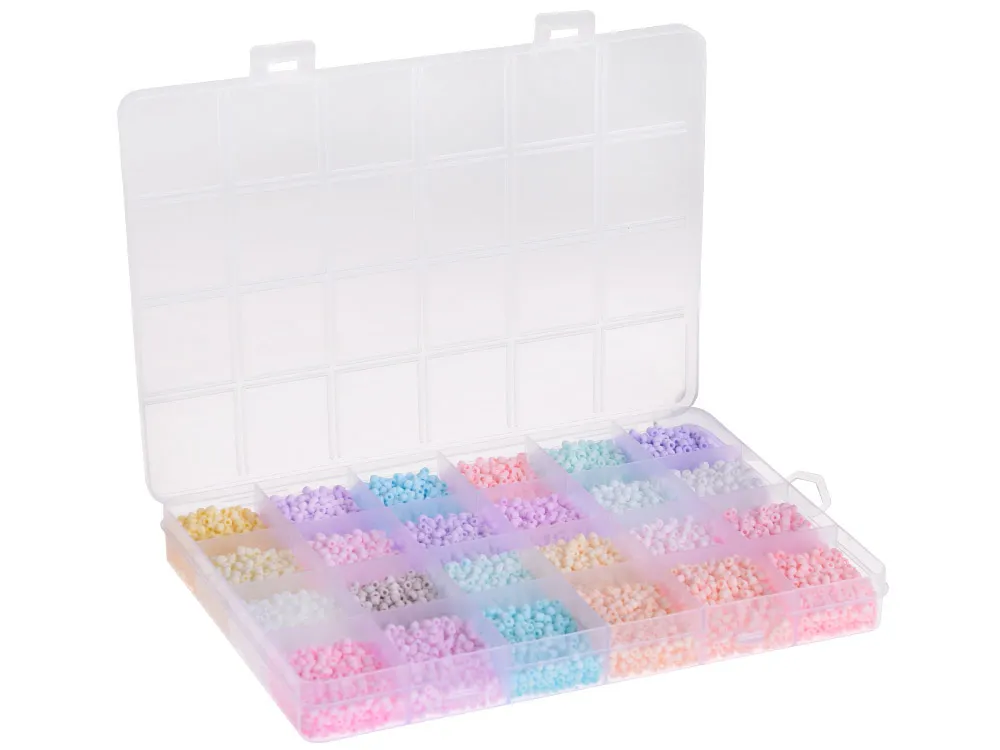 set pastelnih perli za narukvice prijateljstva, 24 boje - slika 4