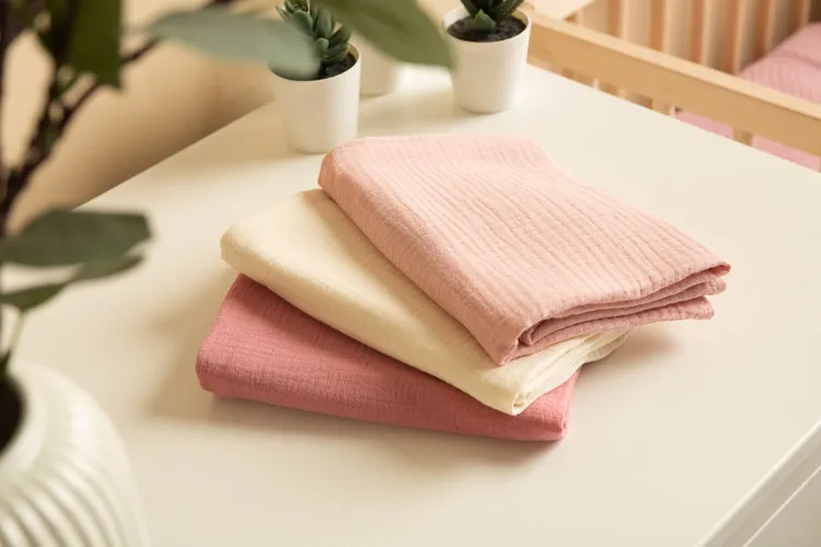muslin pelena uniforma roza (pakiranje - 3 kom) - slika 6