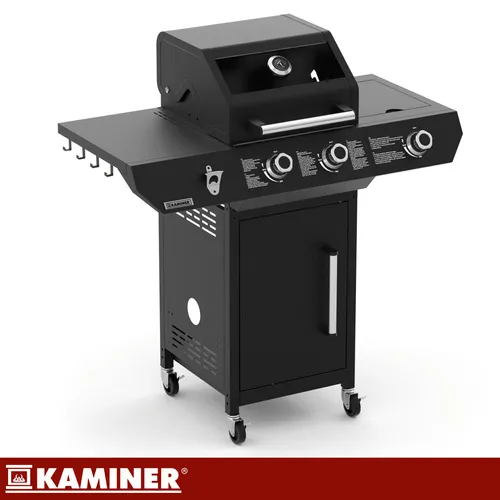 kaminer plinski roštilj 2+1 10kw varen black 3.0 - slika 7