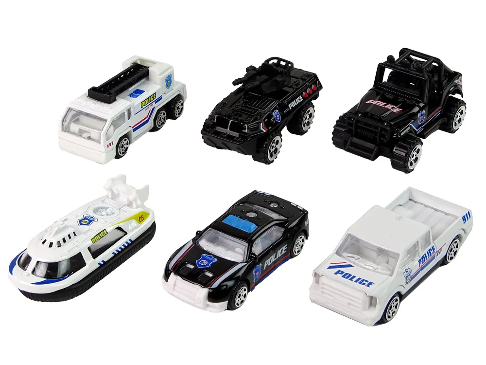 resorak set 6 policijskih vozila 1:64 - slika 3