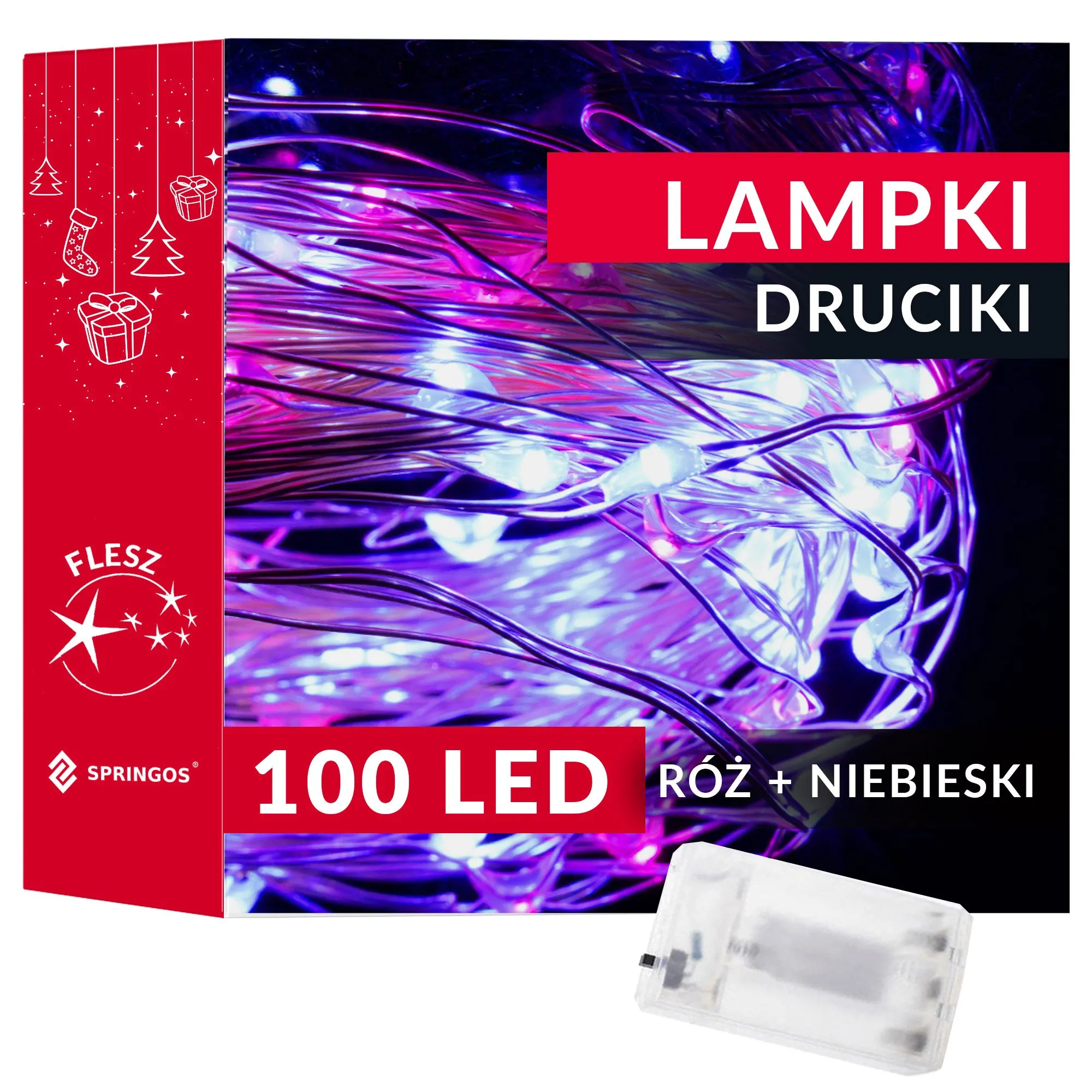 led lampice na baterije, 100 led dioda - slika 10