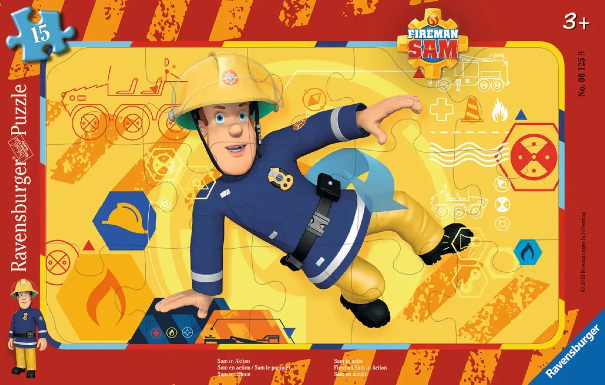ravensburger puzzle fireman sam 15kom - slika 2