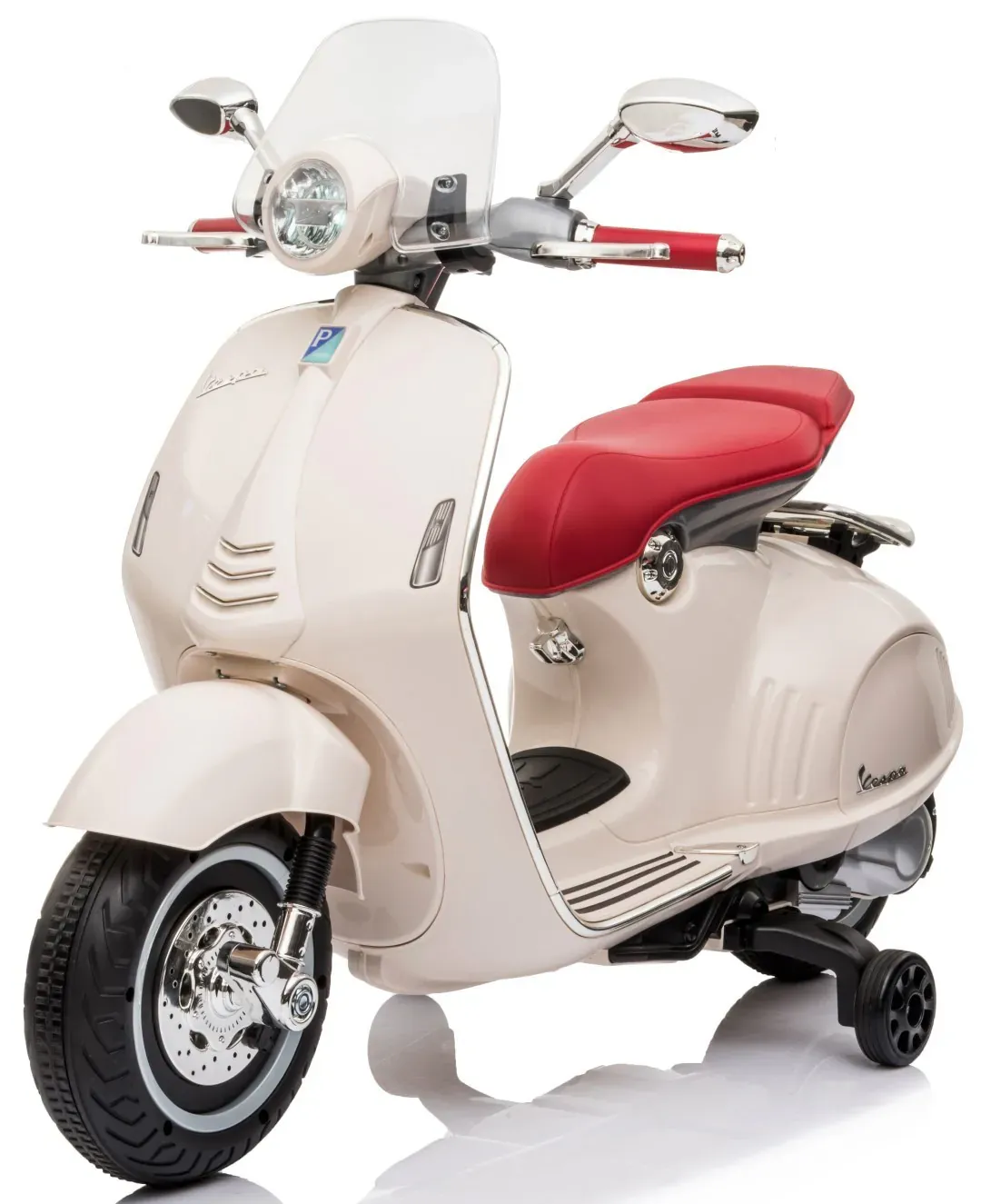 skuter vespa na akumulator s usb priključkom - bijeli - slika 1