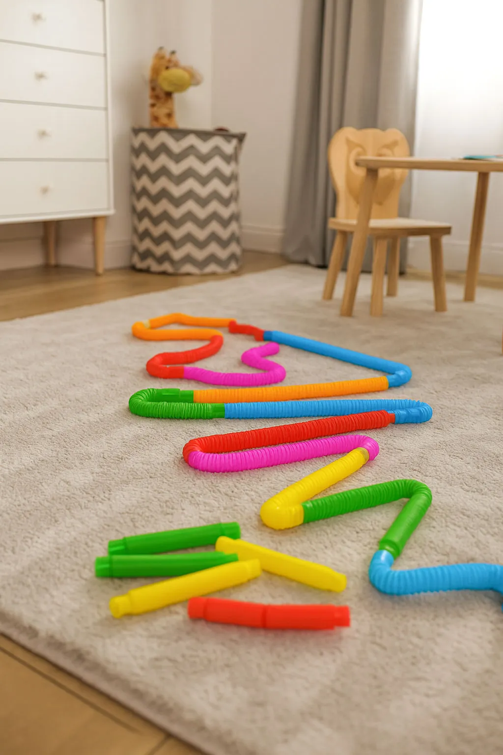 šarene senzorne cijevi za djecu – antistresne, set od 60 komada - slika 4
