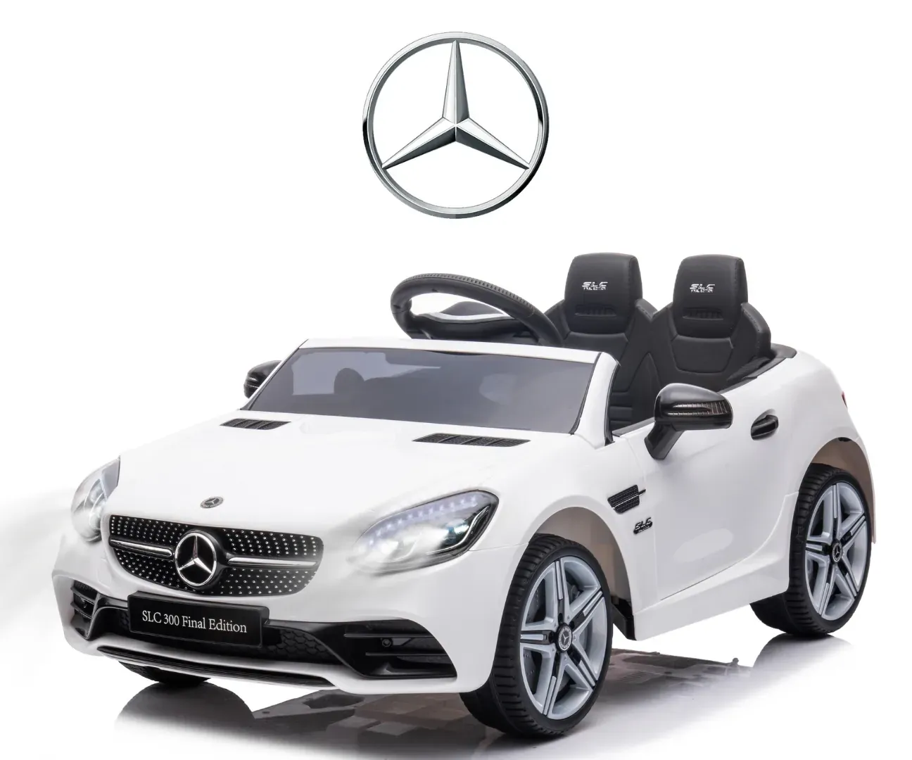mercedes-benz slc white vozilo na akumulator - slika 2