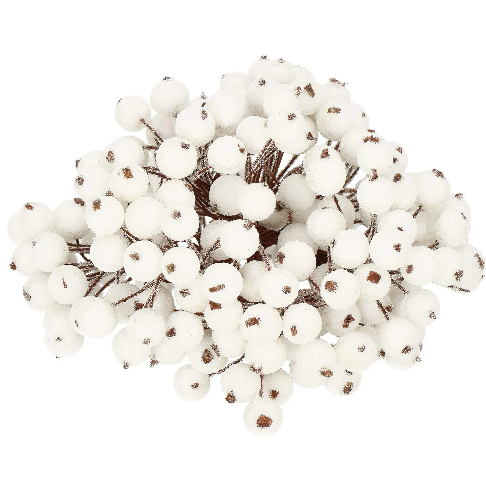 springos set umjetnih planinskih ruža, smrznuto bijela, 10-11 cm, 100 kom. - slika 2