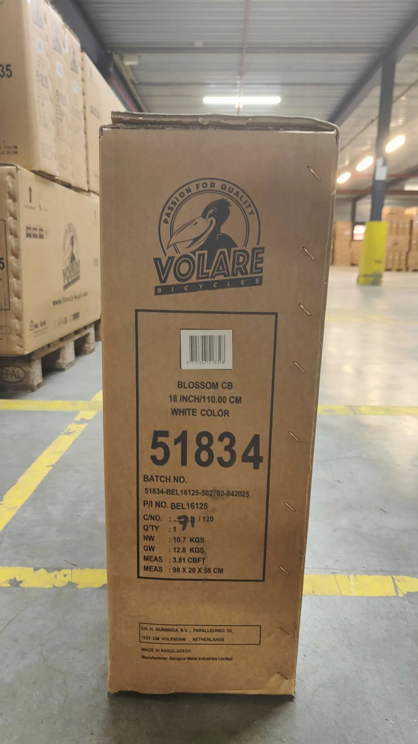 volare dječji bicikl blossom 18″ bijele boje - slika 12