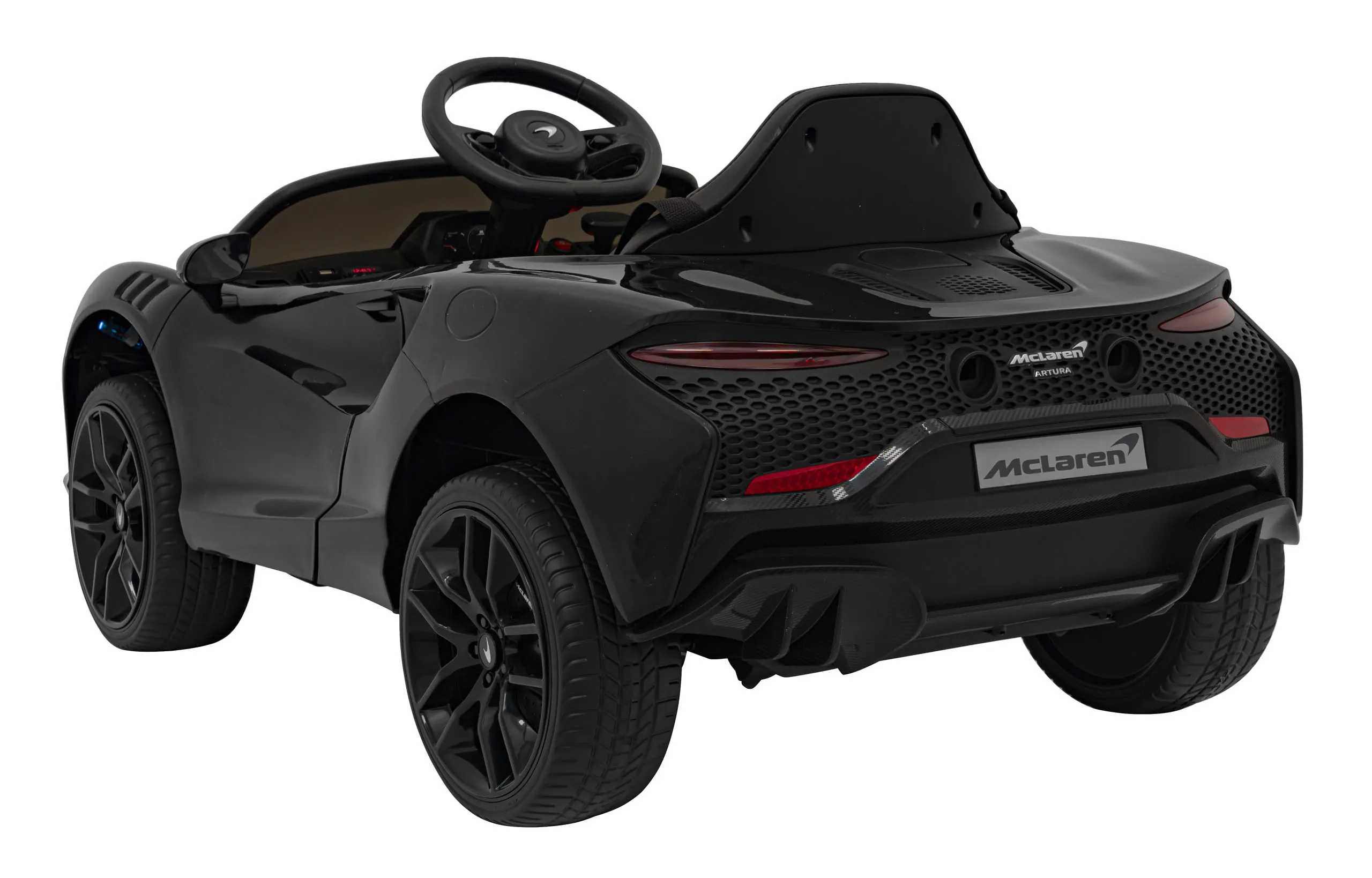 mclaren artura, auto na akumulator, crni - slika 3
