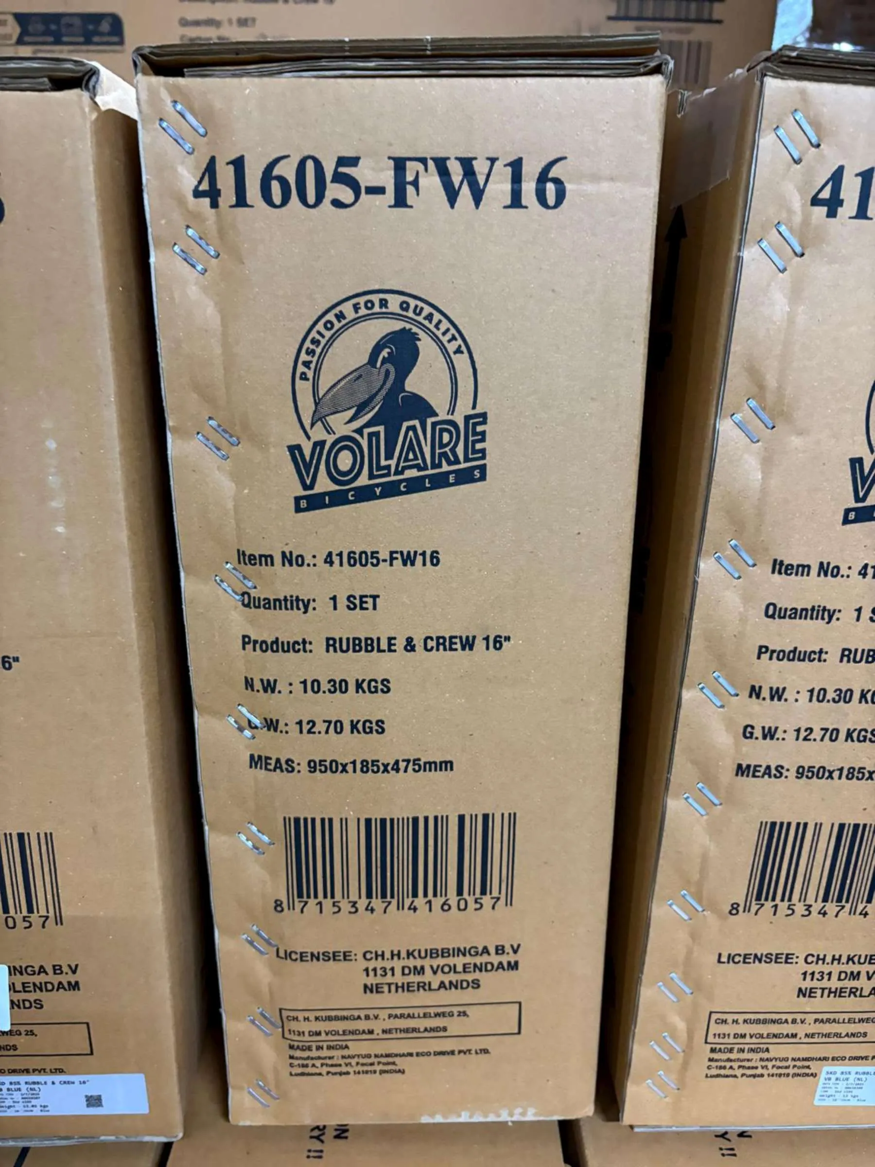 volare dječji bicikl rubble & crew 16″ plave boje s dvije ručne kočnice - slika 12