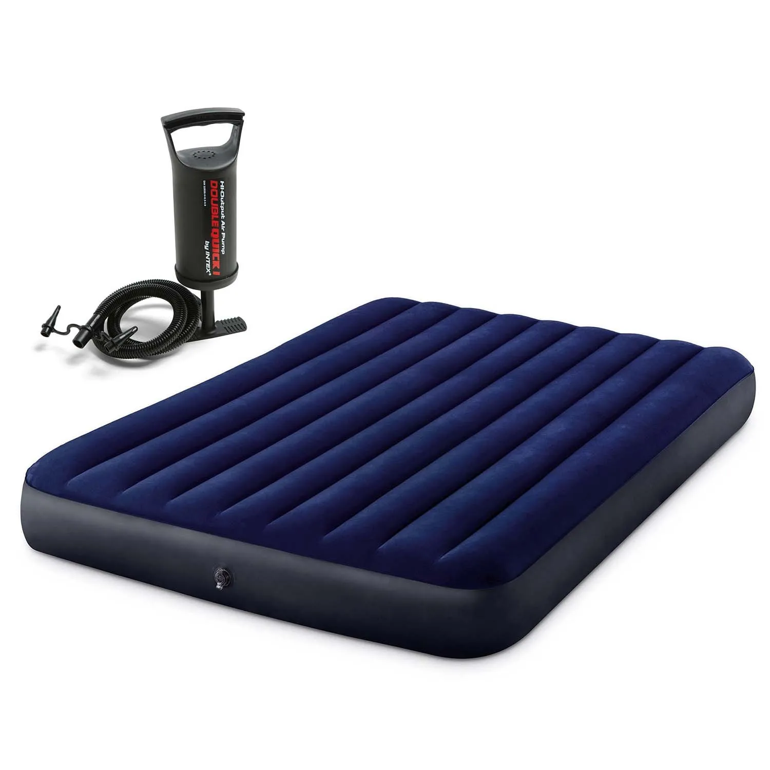 intex madrac na napuhavanje 203x152x25 cm s klipnom pumpom - slika 4