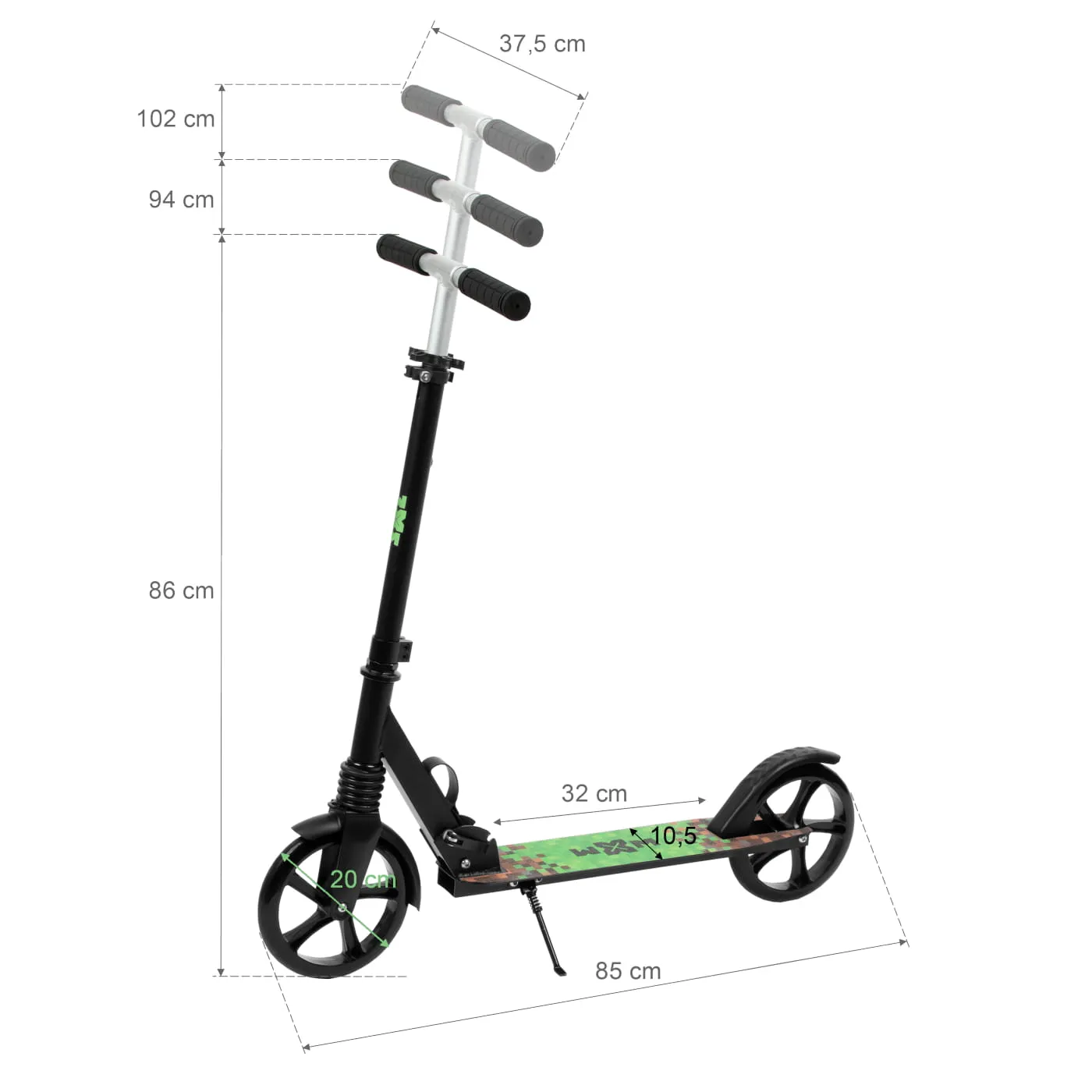 kidwell wxm dječji romobil driff, igra minecraft - slika 4