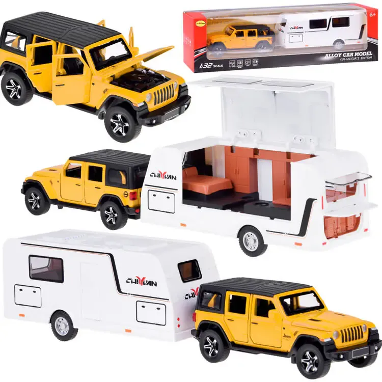 terenski auto + prikolica za kampiranje - slika 2