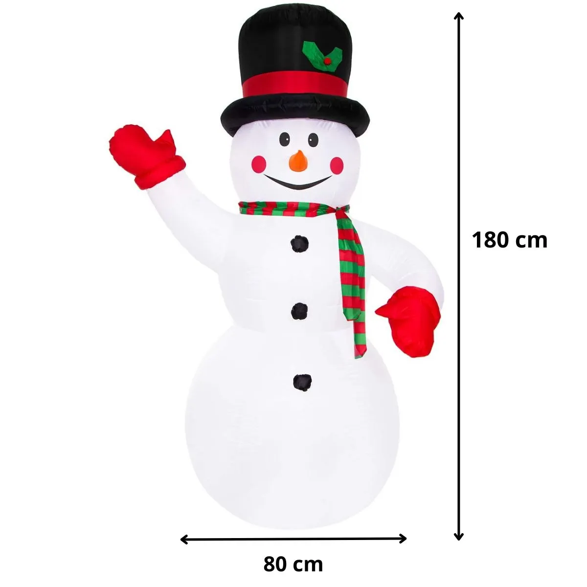 božićni led ukras snjegović 180 cm - slika 3