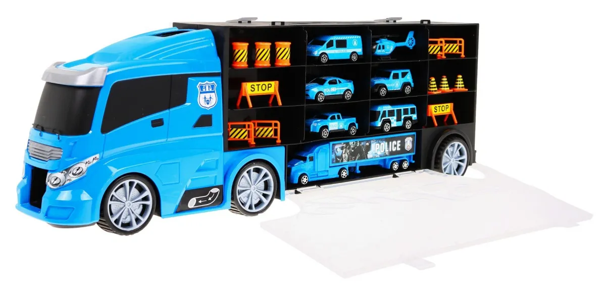 veliki policijski kamion transporter vozila i dodataka - slika 4