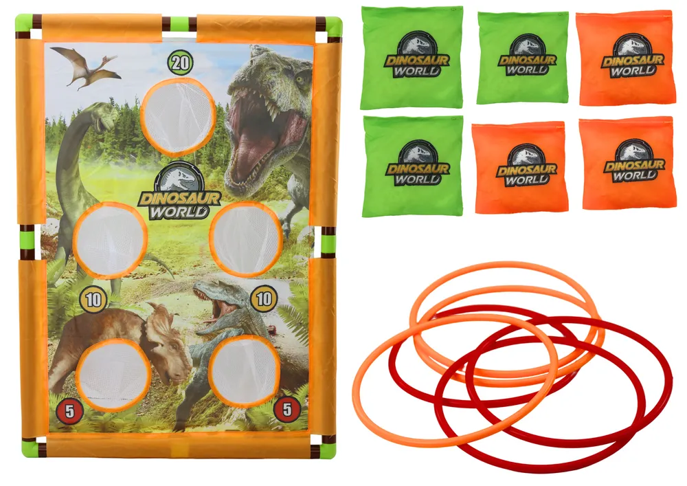 arkadna igra 2u1 ploča za pogađanje mete s uzorkom dinosaura - slika 4