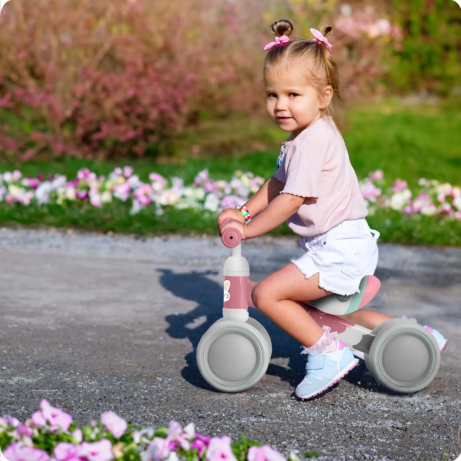 ricokids bicikl za balansiranje za malu djecu, rozi - slika 9