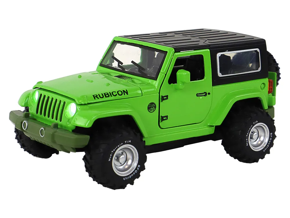 rubicon off-road metalni auto 1:32 zeleni - slika 3