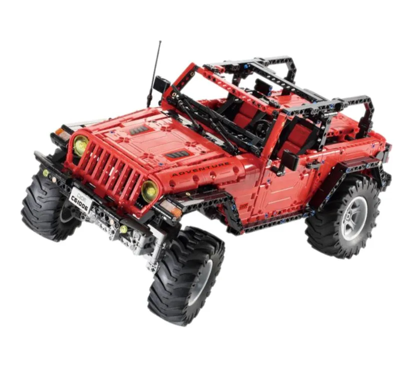 auto off-road s daljinskim crveni 1941 kockica - slika 3