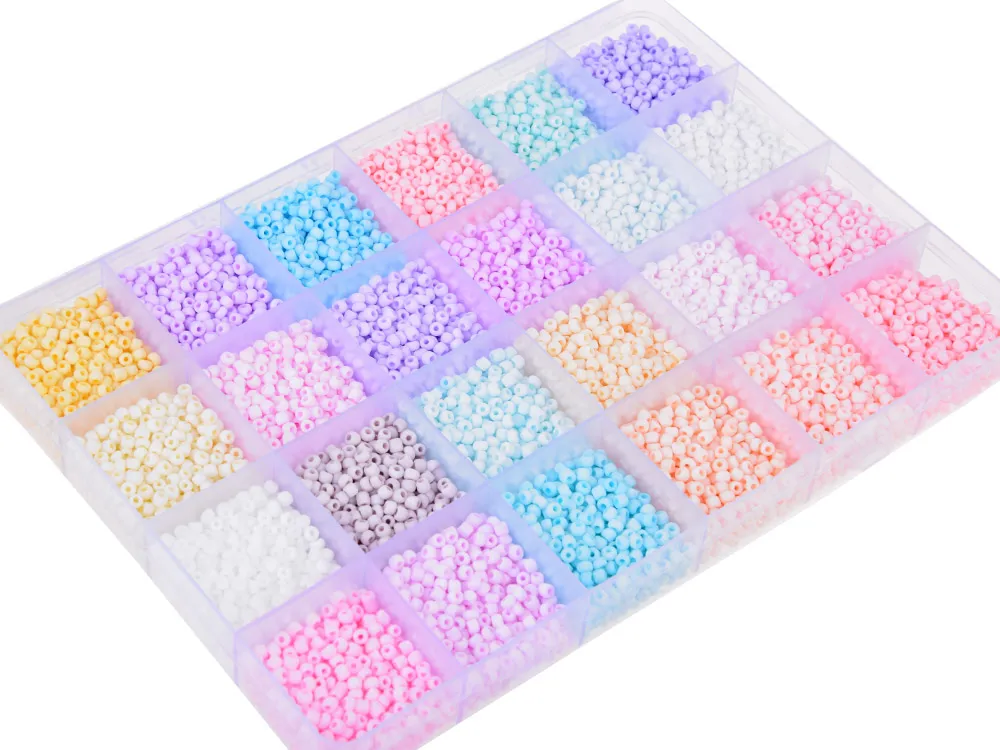 set pastelnih perli za narukvice prijateljstva, 24 boje - slika 5