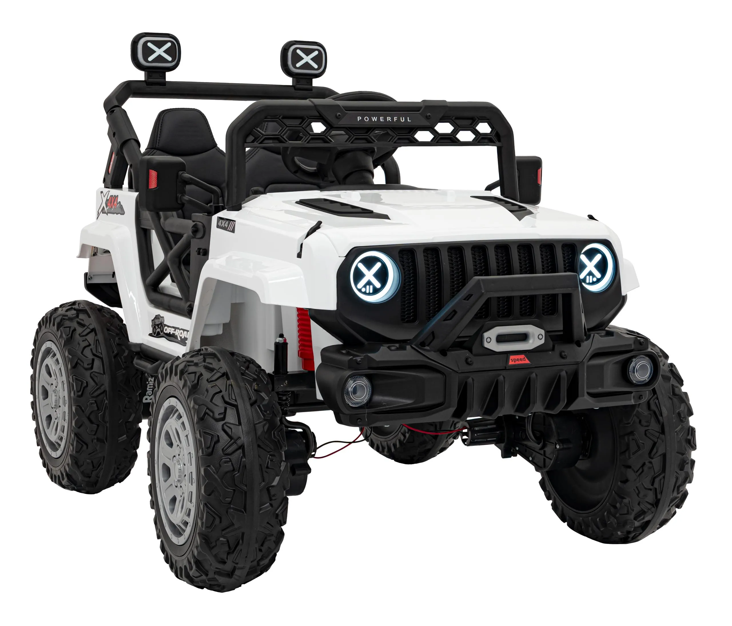 off-road, auto na akumulator, bijeli - slika 3