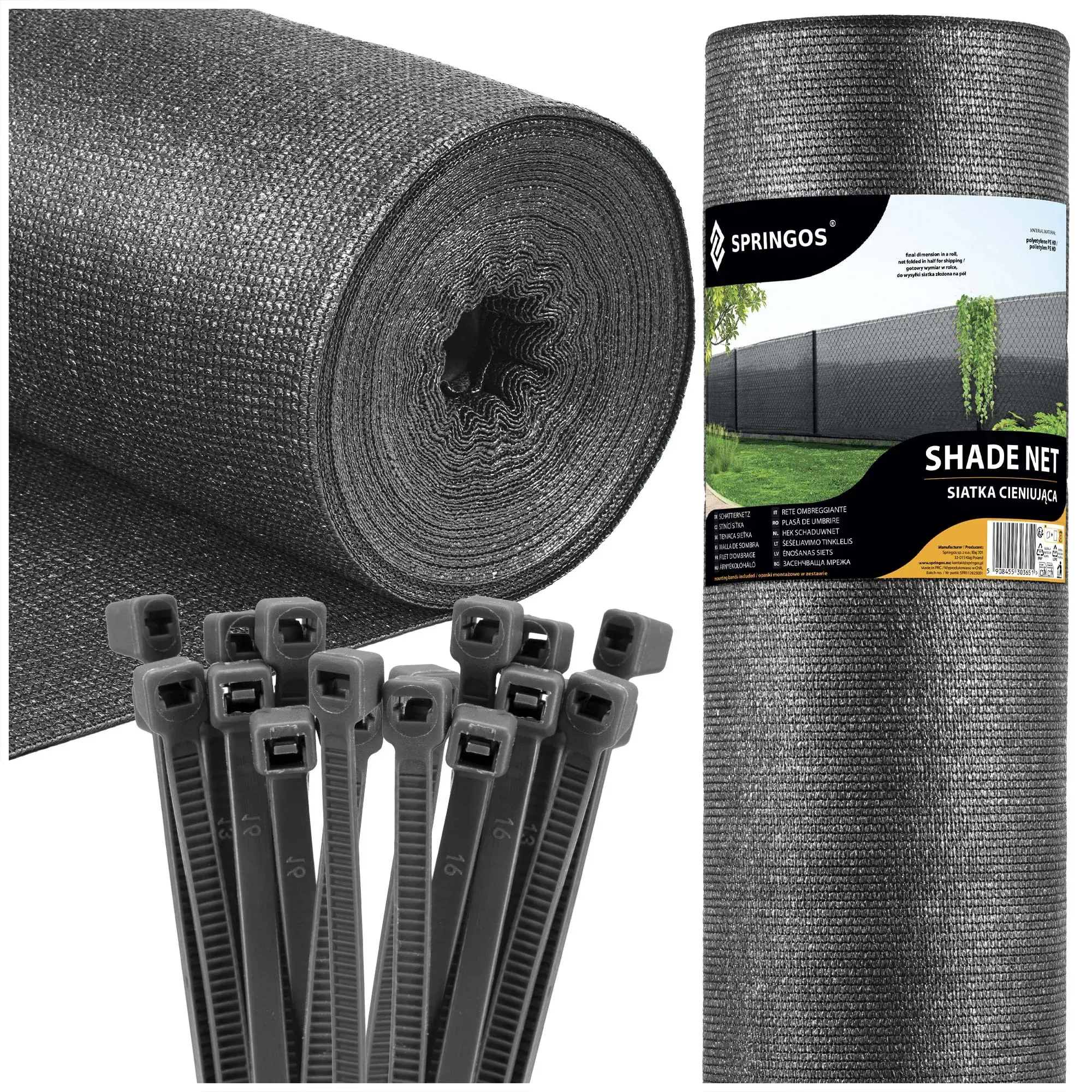 mreža za sjenu svijetli antracit 65 gsm 1,5 x 50 m - slika 2