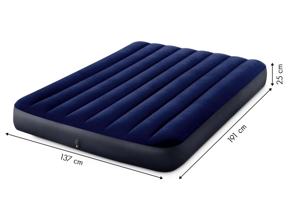 dupli velur madrac na napuhavanje 191x137 cm intex 64758 - slika 6