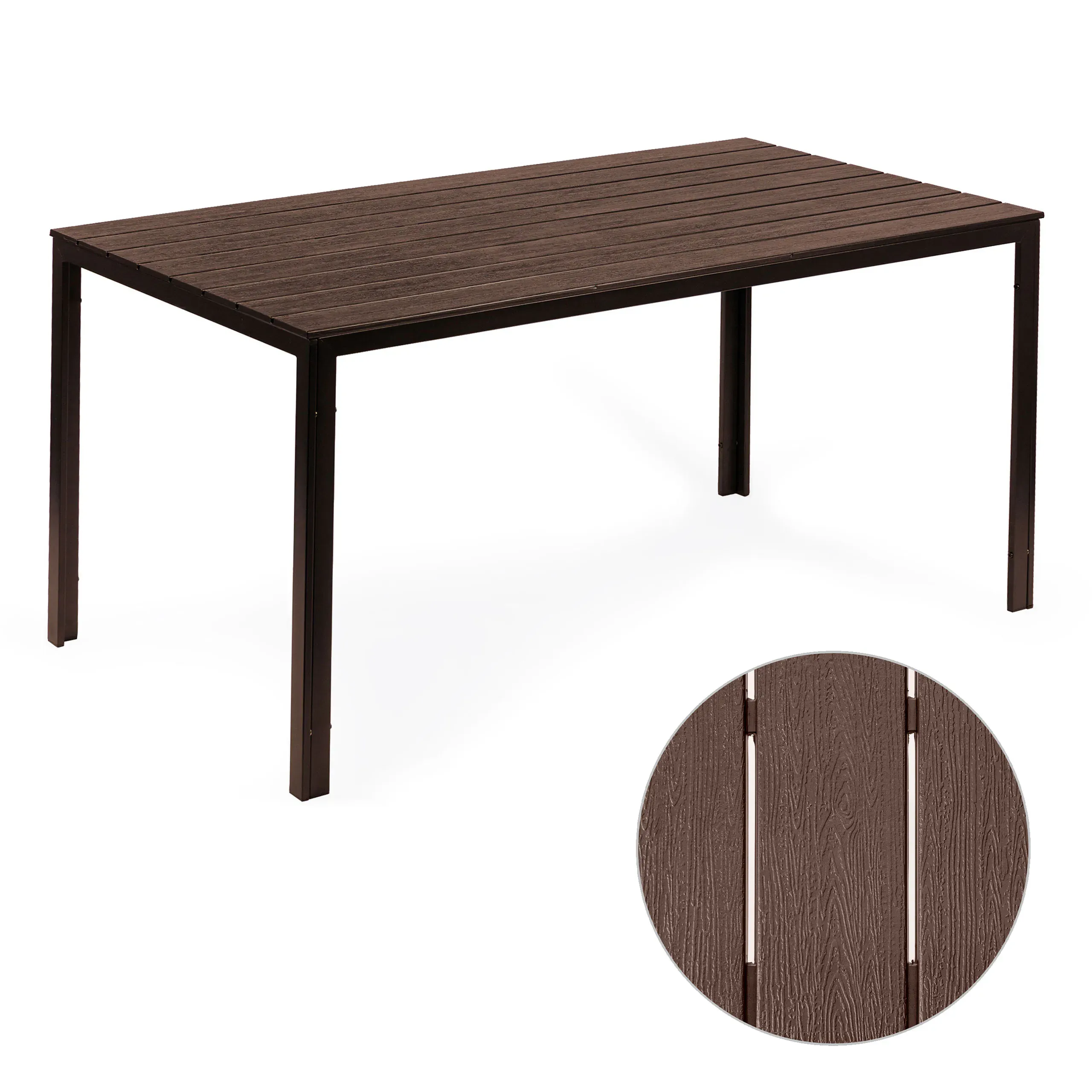 Veliki vrtni stol - smeđi 156×78cm - Pribislavec