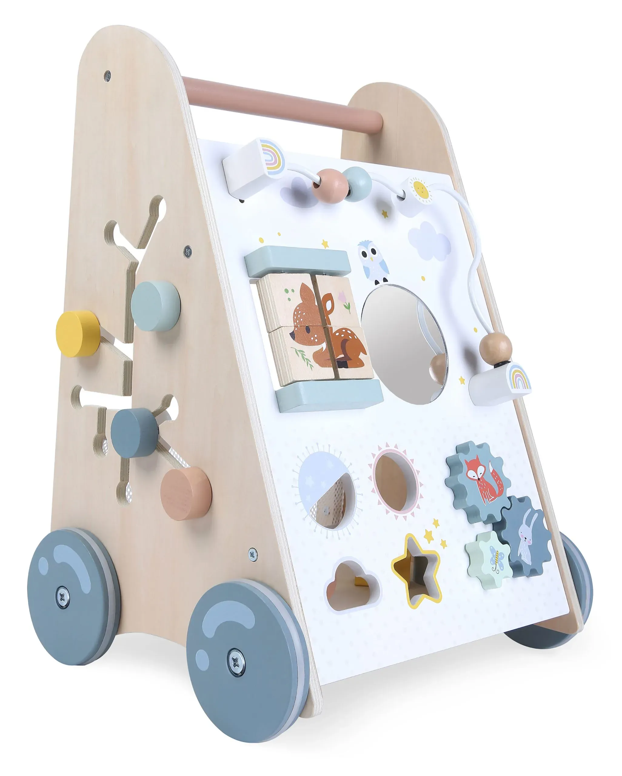 Ecotoys drvena guralica za djecu bijela - Pribislavec