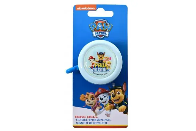 zvono za bicikl paw patrol plavo - slika 1