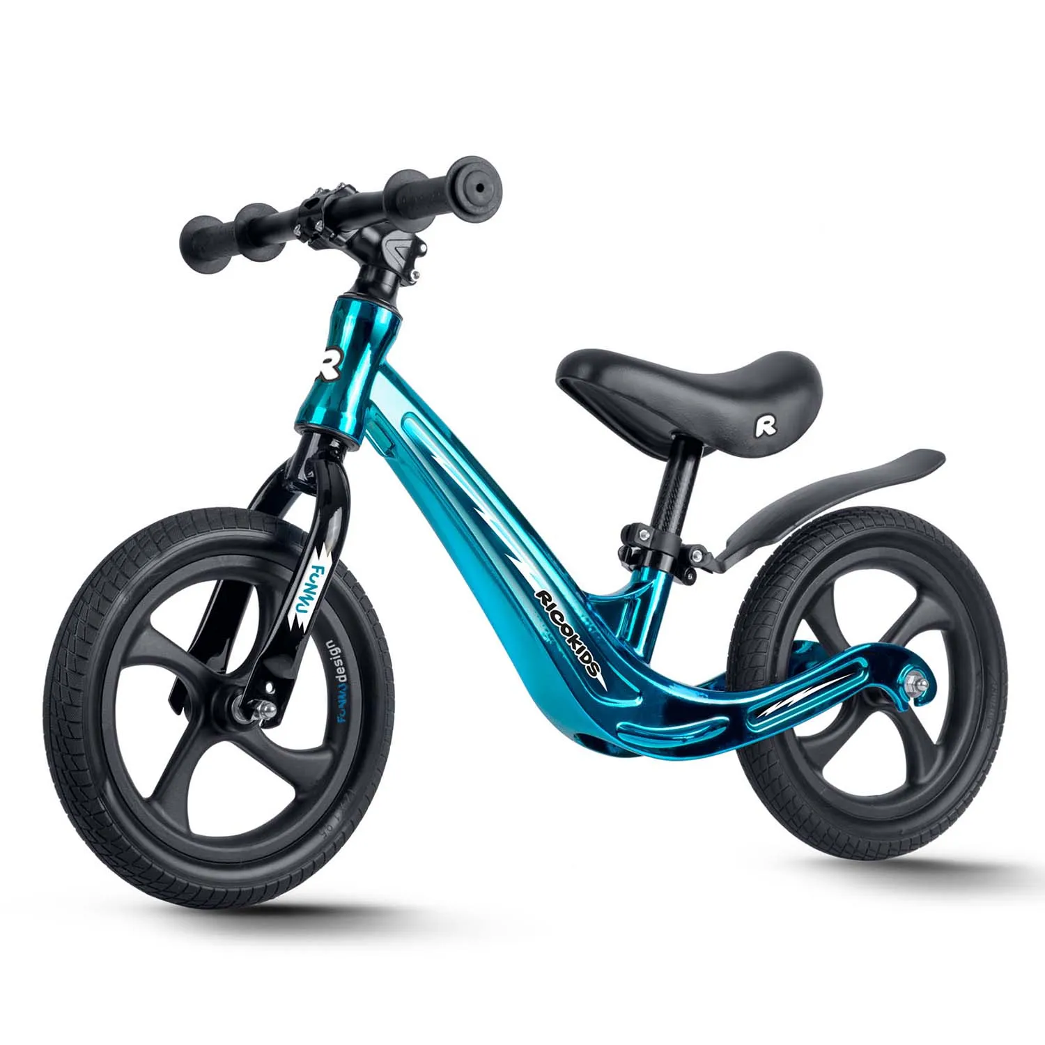ricokids funnu dječji bicikl bez pedala, plavi - slika 4