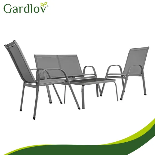 gardlov garnitura balkonskog namještaja - siva - slika 5