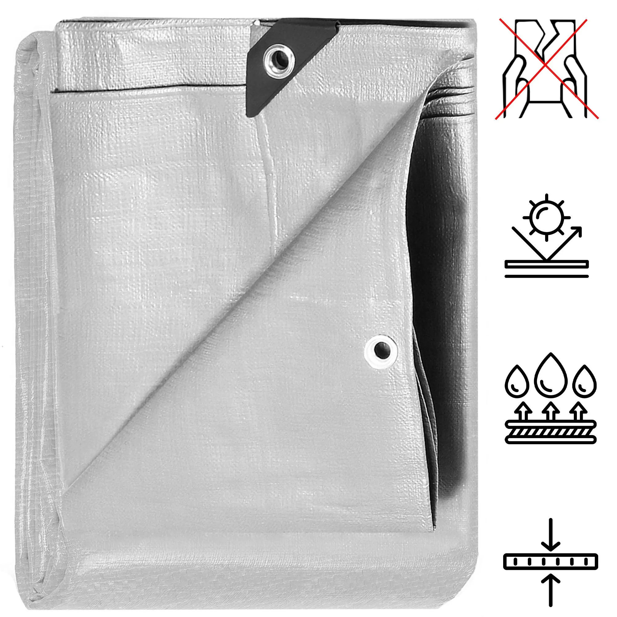 cerada 4 × 5 m sivo-smeđa - slika 3