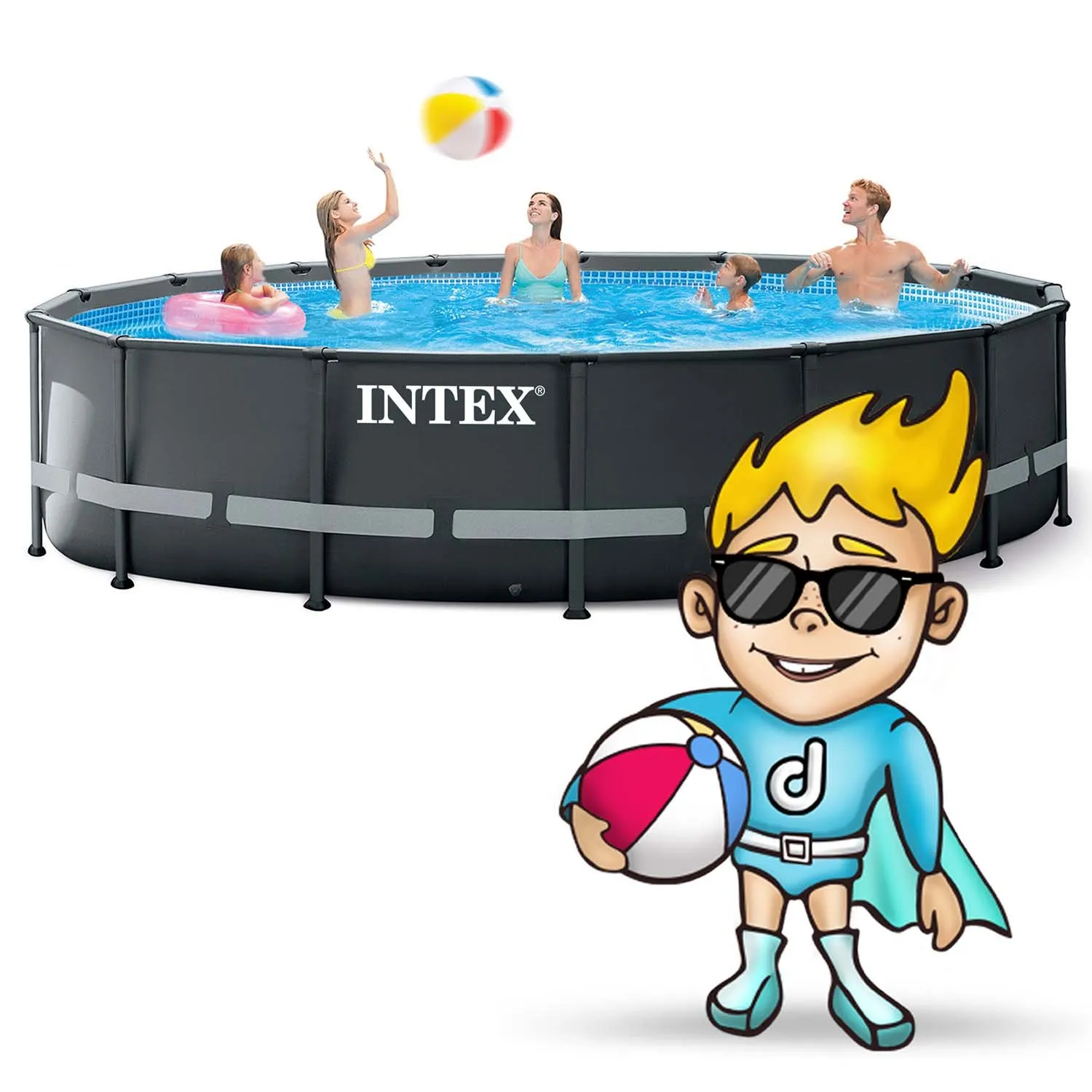 intex vrtni bazen 488 x 122 cm 20u1 + gratis romobil - slika 3