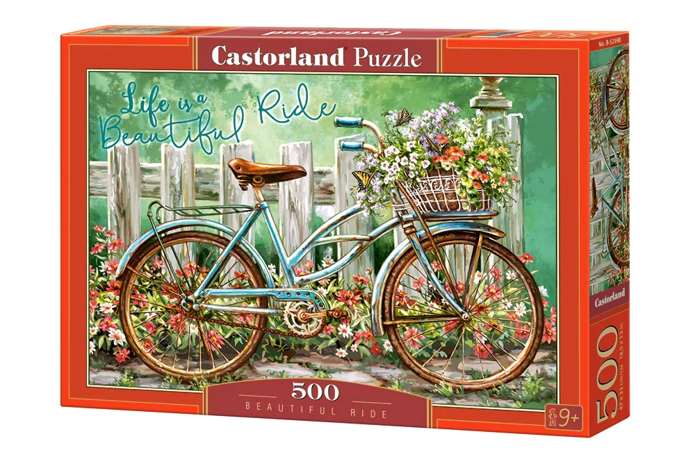 castorland puzzle bicikl u cvijeće 500kom. - slika 4