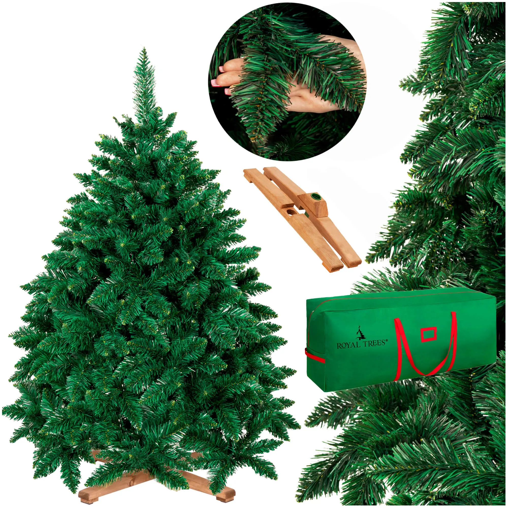 royal trees umjetna božićna jelka šumski bor premium 150 cm - slika 9