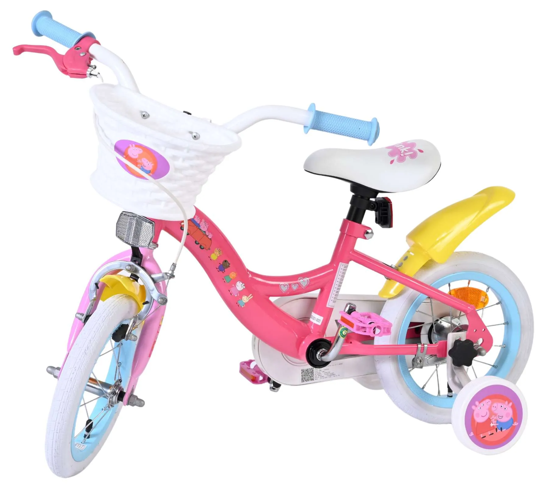 volare dječji bicikl peppa pig 12″ ružičaste boje - slika 9