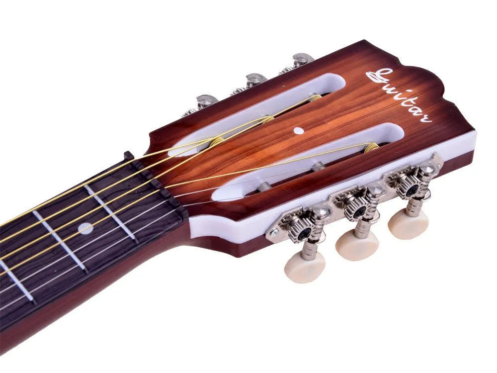 dječja gitara s 6 žica - smeđa - slika 4