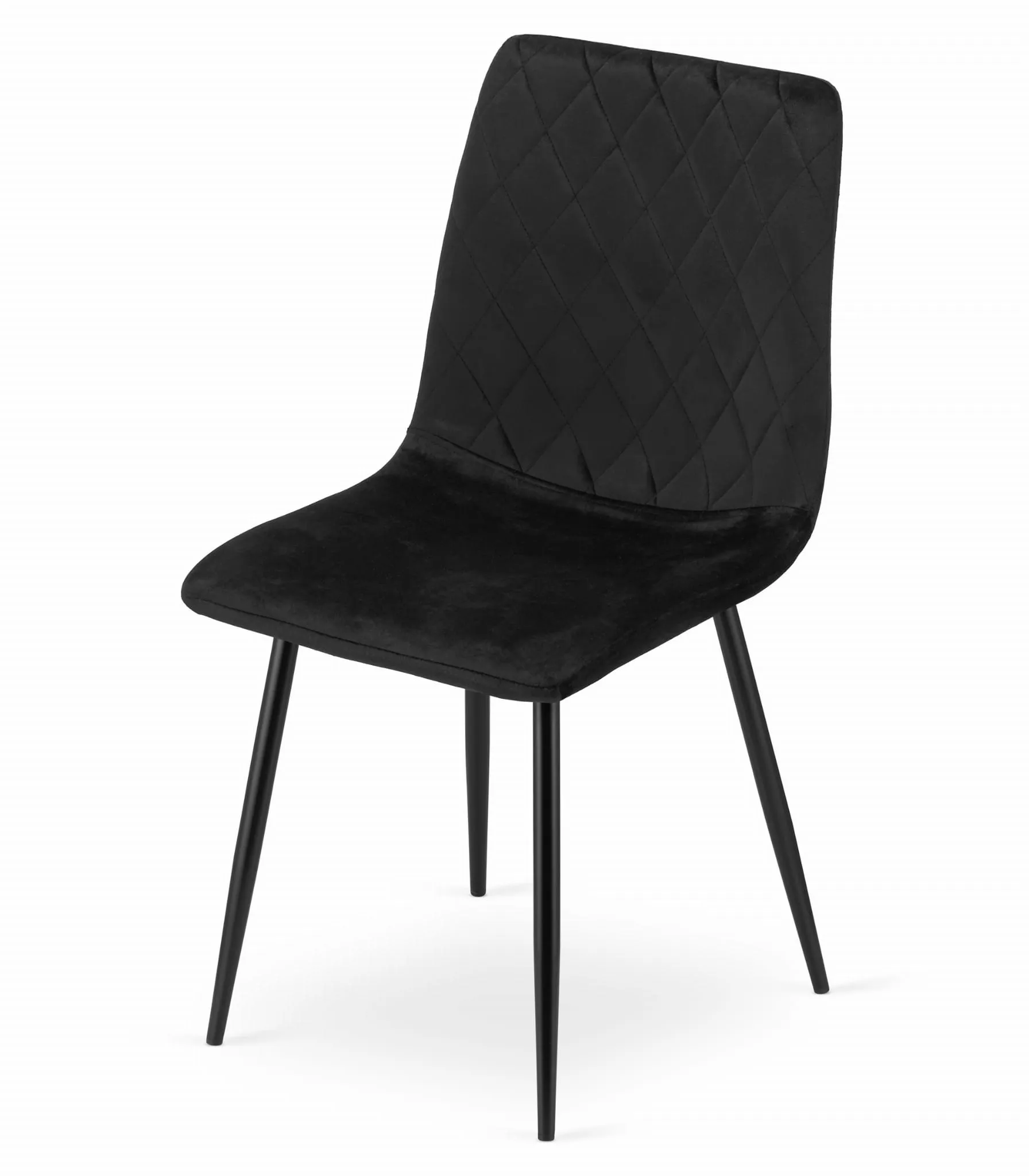 set od 3 turin stolca – crni baršun - slika 8