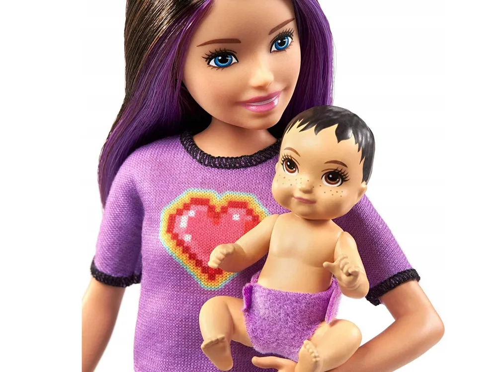 lutka barbie dadilja s bebom i dodacima - slika 9