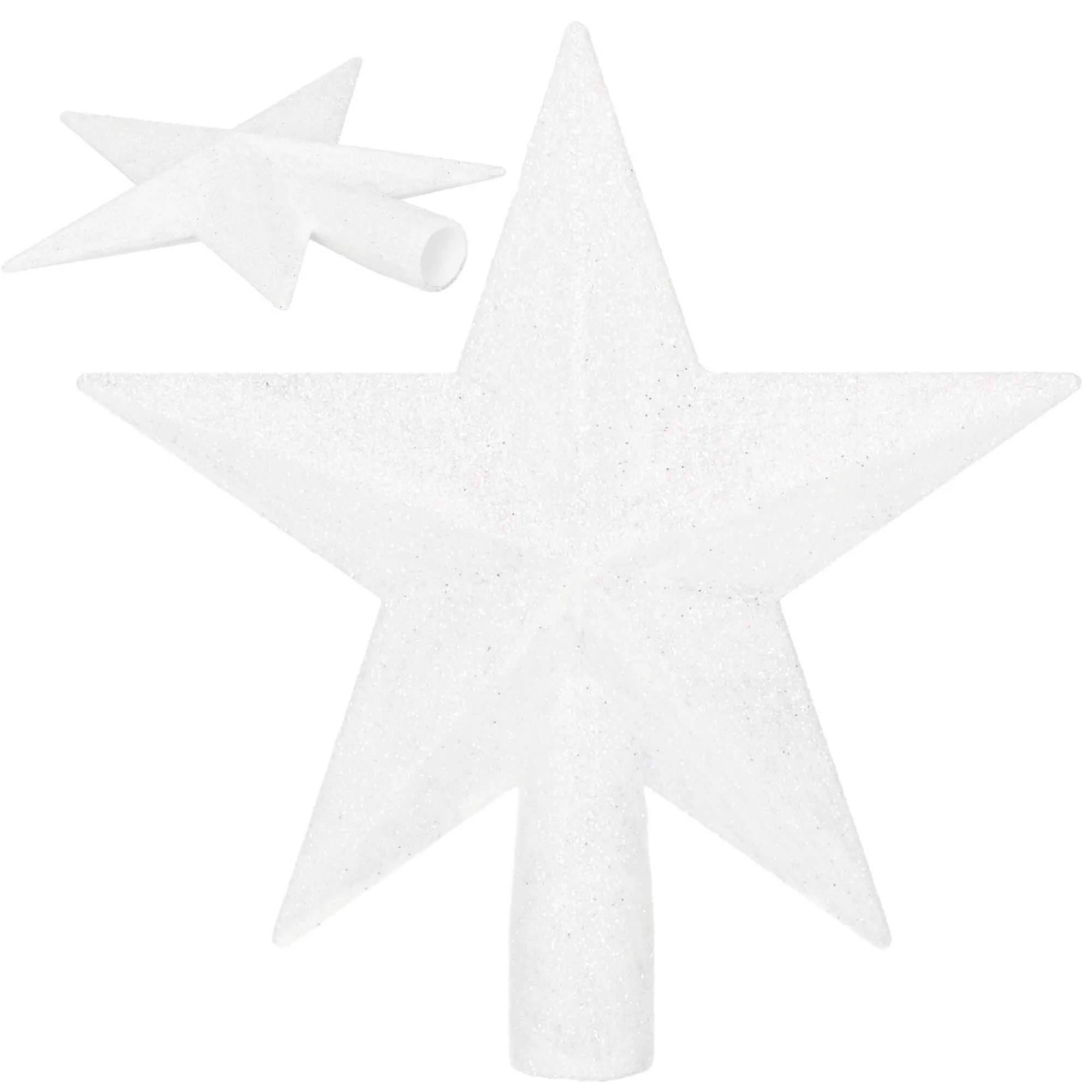 božićni ukras zvijezda 20 cm bijela - slika 3