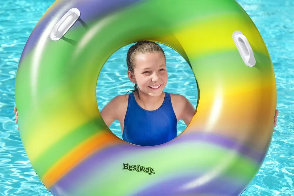 bestway krug na napuhavanje 119 cm rainbow - slika 4