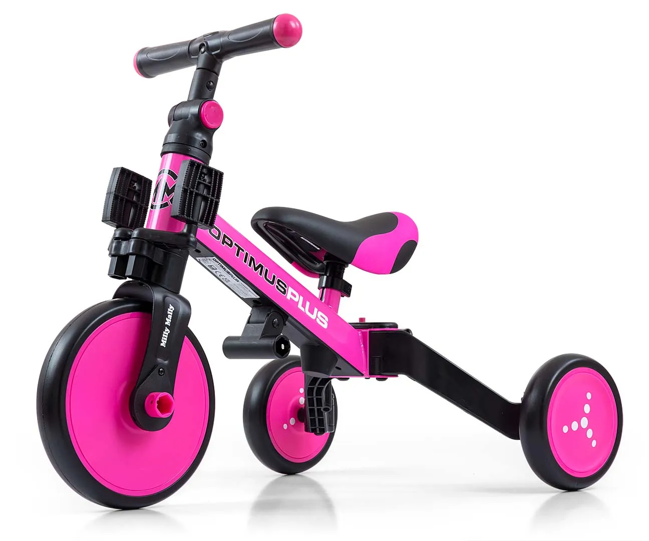 milly mally tricikl 4u1 optimus plus pink - slika 3