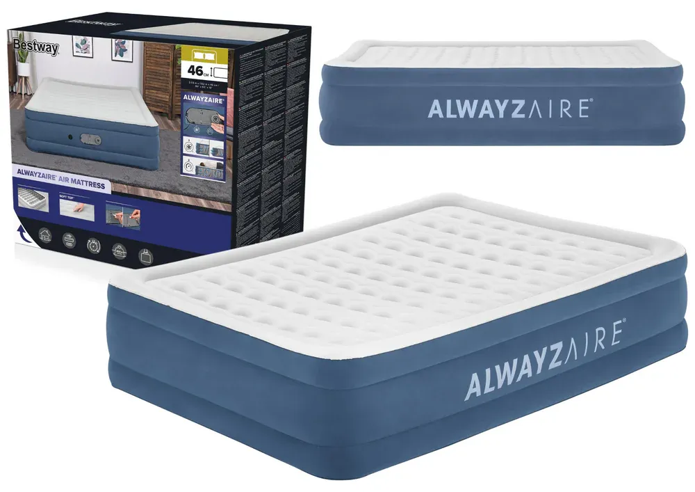 bestway madrac na napuhavanje 203 x 152 x 46 cm - slika 2