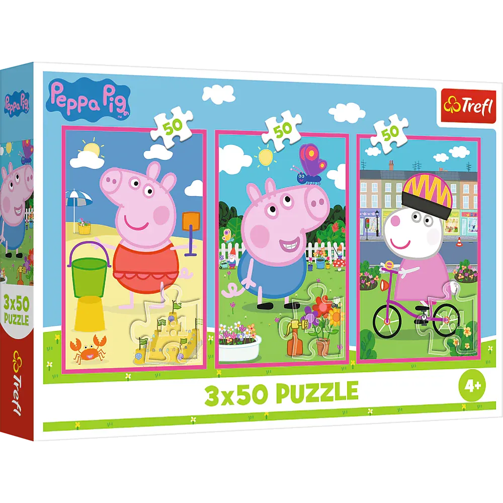 puzzle - 3x50 - snaga prijateljstva / peppa pigmix 70% 34877 - slika 2