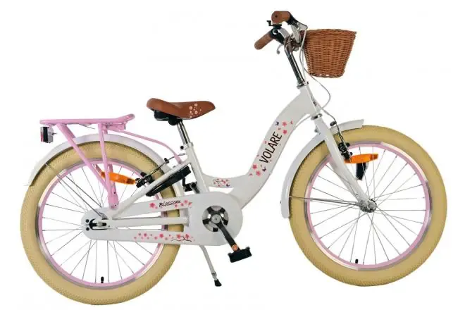 dječji bicikl volare blossom - za djevojčice - 20 cola - bijeli - dvije ručne kočnice - slika 2