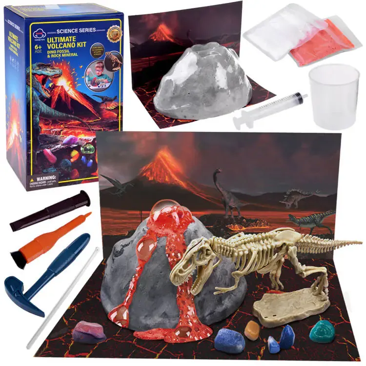 kreativni set vulkan + iskopavanje dinosaura - slika 2