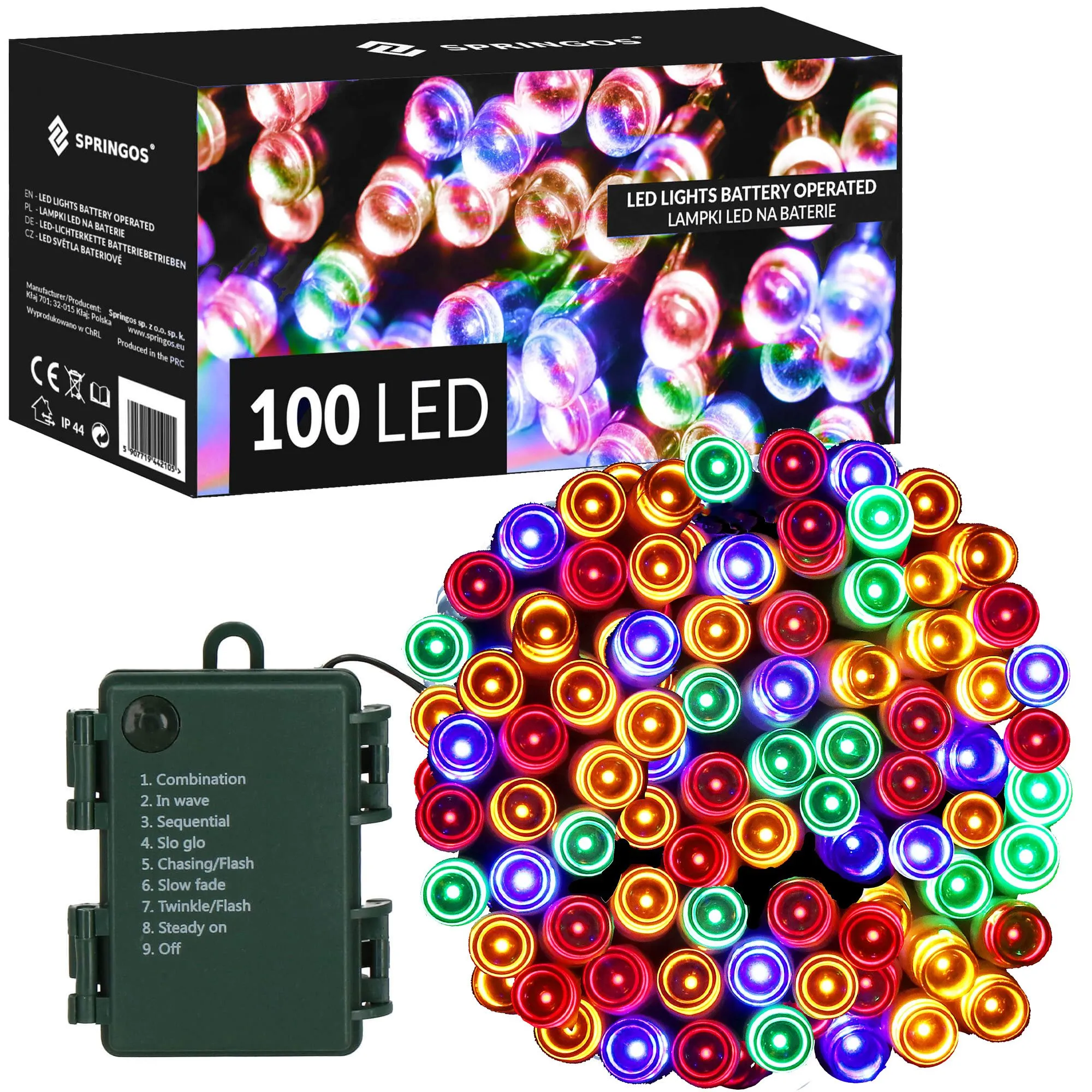 led lampice na baterije – 100 lampica, višebojna - slika 10