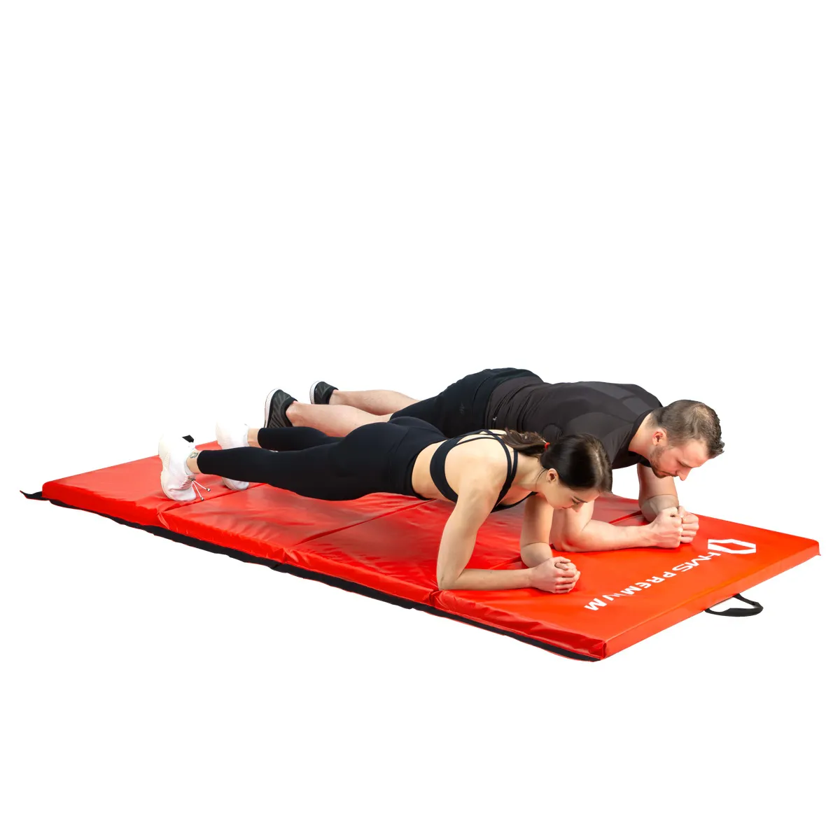 gimnastički sklopivi madraci 2400x1200mm crveni hms premium - slika 5