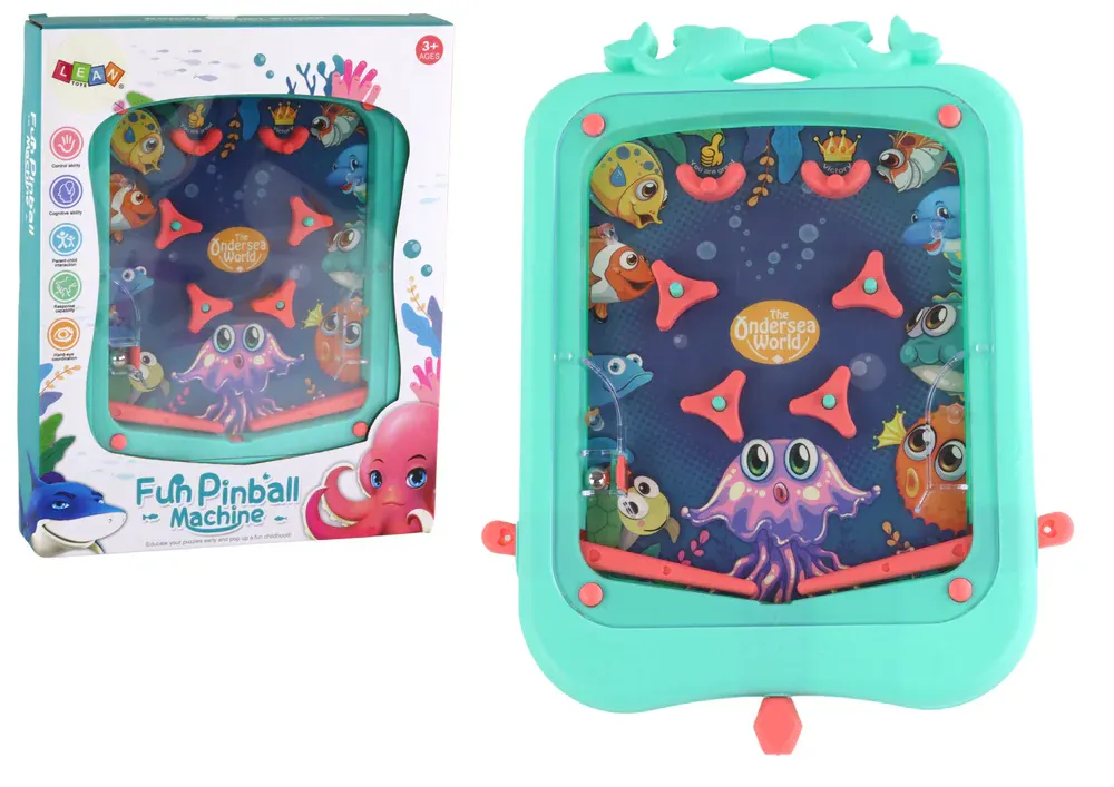 mini zeleni fliper s morskim detaljima - slika 2