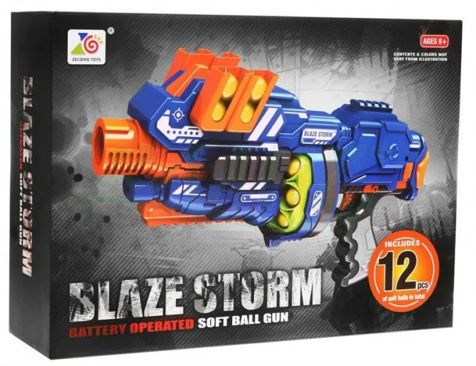 blaze storm dječji bacač granata + 12 loptica - slika 5